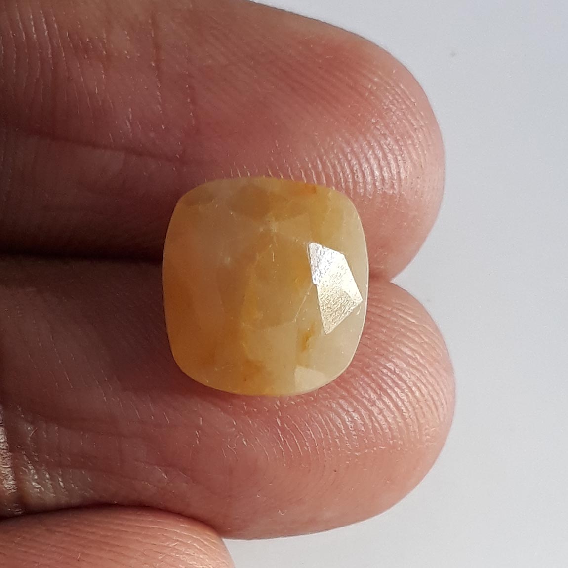 7.27 Ratti  yellow sapphire with Govt Lab Certificate-(1221)