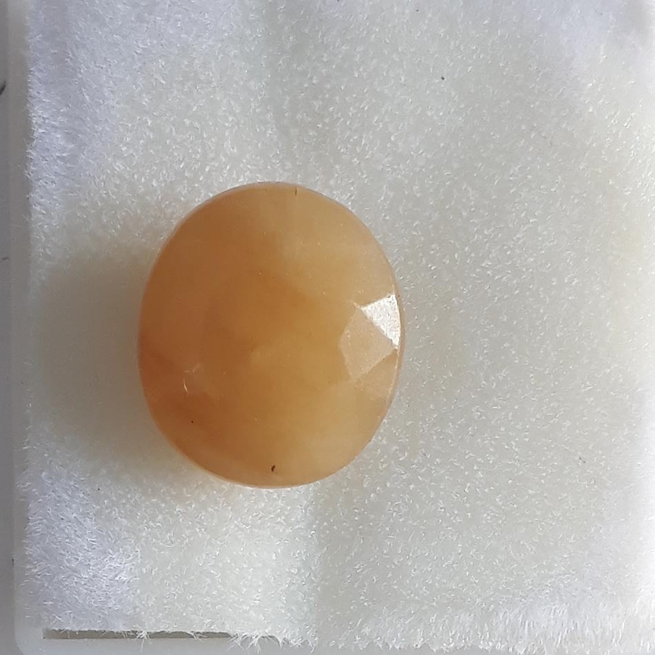 6.77 Ratti  yellow sapphire with Govt Lab Certificate-(1221)