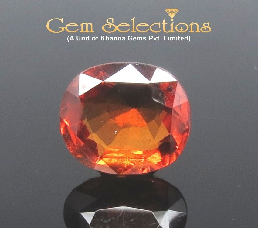 6.28 Ratti Natural Hessonite with Govt. Lab Certificate-(1221)