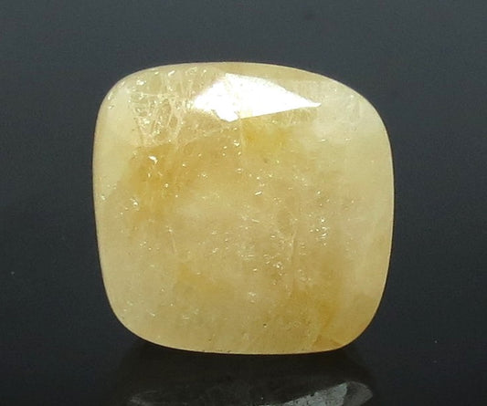 8.45/CT Natural Yellow Sapphire with Govt Lab Certificate-(1221)