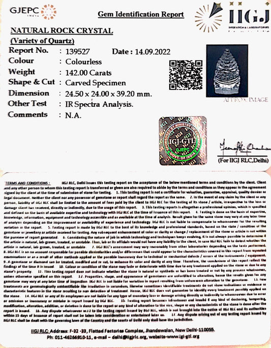 Sphatik Shree Yantra with Govt. Lab Certificate-60