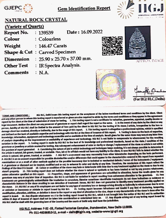 Sphatik Shree Yantra with Govt. Lab Certificate-60