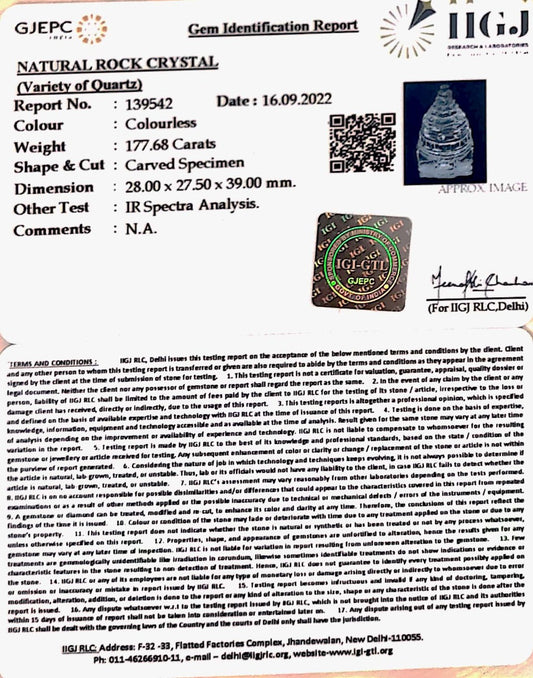 Sphatik Shree Yantra with Govt. Lab Certificate-60