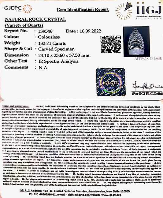 Sphatik Shree Yantra with Govt. Lab Certificate-60