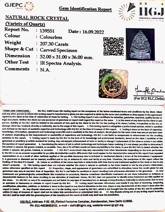 Sphatik Shree Yantra with Govt. Lab Certificate-60