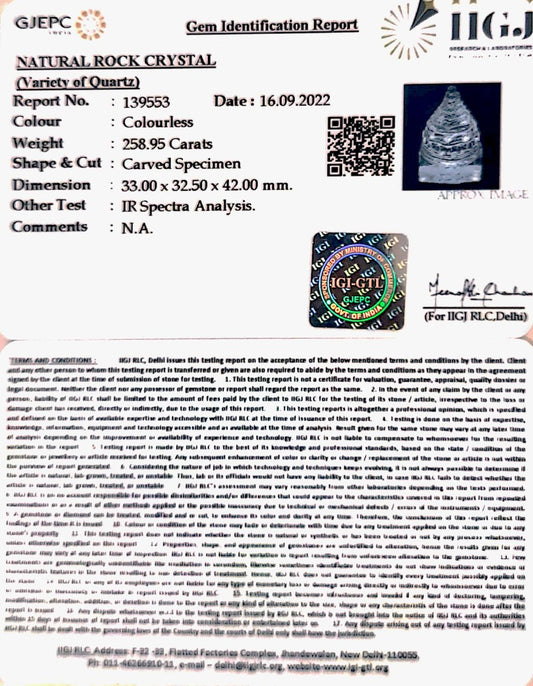 Sphatik Shree Yantra with Govt. Lab Certificate-60