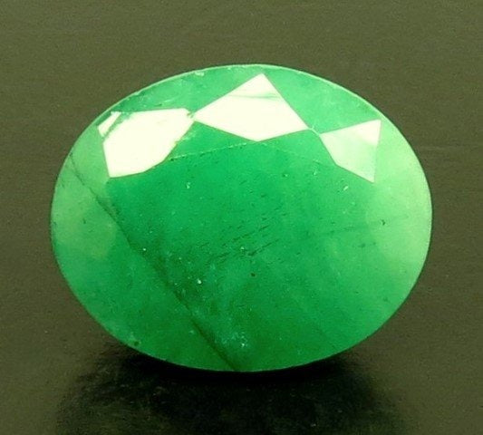 5.86/CT Natural Panna Stone with Govt. Lab Certificate-2331