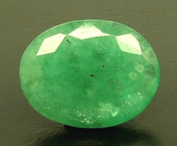 6.61/CT Natural Panna Stone with Govt. Lab Certificate-3441