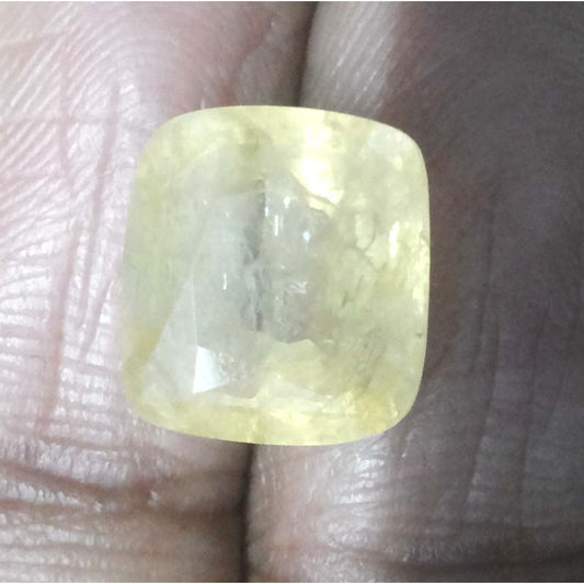 9.51 Ratti Natural yellow sapphire with Govt Lab Certificate-(YELSA9T)