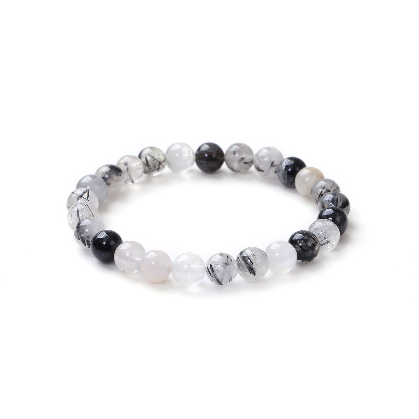 Natural Black Rutile Bracelet (900)