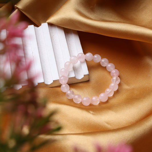 ROSE QUARTZ BRACELET (BIG BEAD)-900