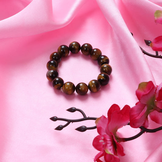 TIGER EYE BRACELET (BIG BEADS)-900