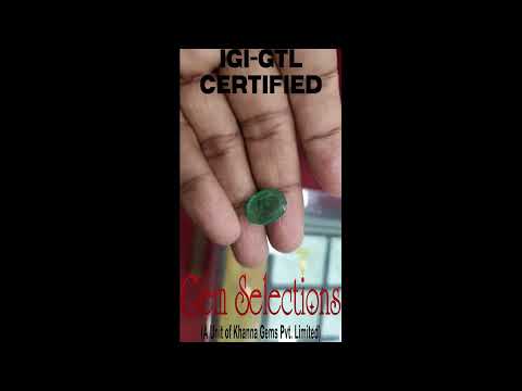 7.25/CT Natural Emerald Stone with Govt. Lab Certificate (12210)