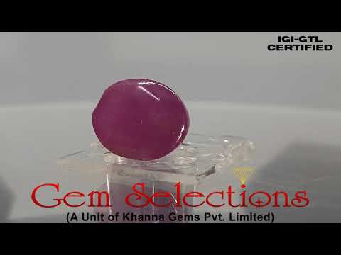 5.74 Ratti Natural New Burma Ruby with Govt. Lab Certificate-(12210)