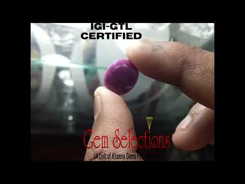 8.08 Ratti Natural Indian Ruby with Govt. Lab Certificate-(1221)