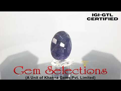 9.02 Ratti Natural Iolite With Govt. Lab Certificate-(1221)