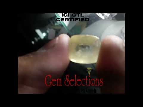 9.97/CT Natural yellow sapphire with Govt Lab Certificate (16650)