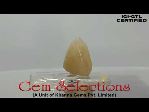 8.89 Ratti  yellow sapphire with Govt Lab Certificate-(1221)