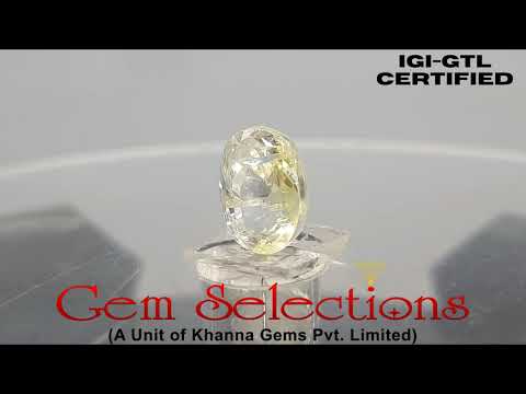 4.54/CT Natural yellow sapphire with Govt Lab Certificate-YELSA9A