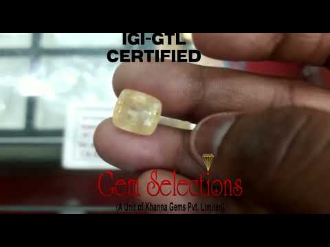 9.51 Ratti Natural yellow sapphire with Govt Lab Certificate-(YELSA9T)