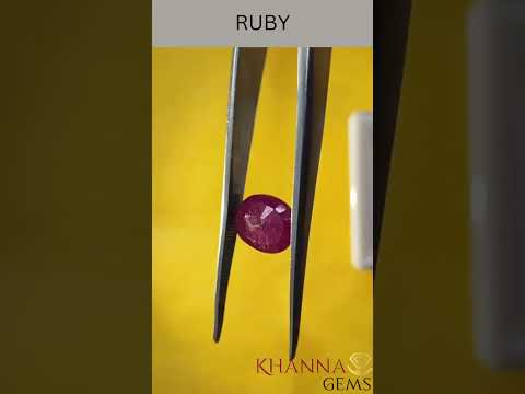 3.72/CT Natural Mozambique Ruby with Govt. Lab Certificate-34410