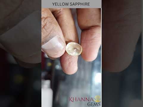 8.78/CT Natural Yellow Sapphire With Govt. Lab Certificate-78810