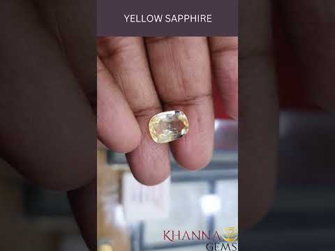 5.72/CT Natural Yellow Sapphire with Govt Lab Certificate-78810