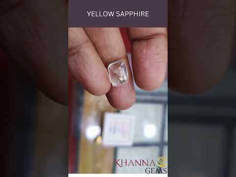 7.57/CT Natural Yellow Sapphire with Govt Lab Certificate-56610