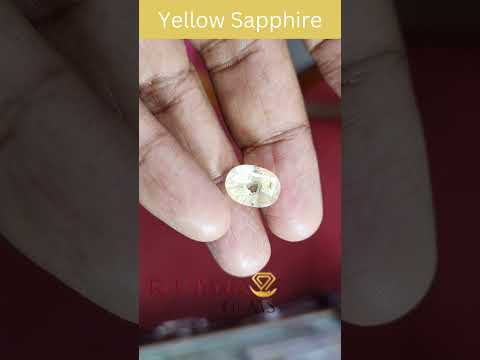 7.48/CT Yellow sapphire with Govt Lab Certificate-56610