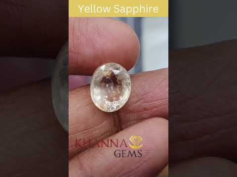 7.15/CT Natural Yellow Sapphire with Govt Lab Certificate-56610