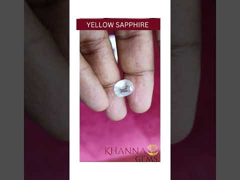 6.75/CT Natural Yellow sapphire with Govt Lab Certificate-56610