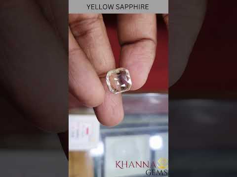 5.32/CT Natural Yellow Sapphire with Govt Lab Certificate-67710