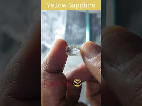 6.34/CT Natural yellow sapphire with Govt Lab Certificate-56610