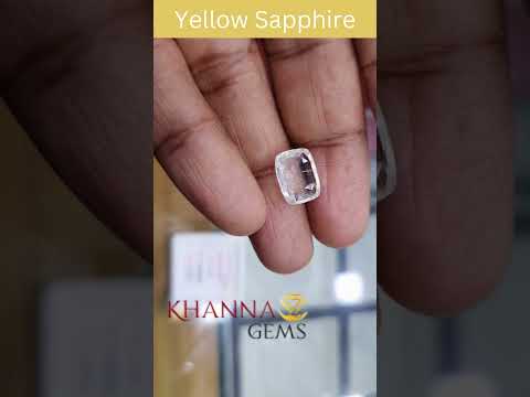 5.79/CT Natural Yellow Sapphire with Govt Lab Certificate-56610