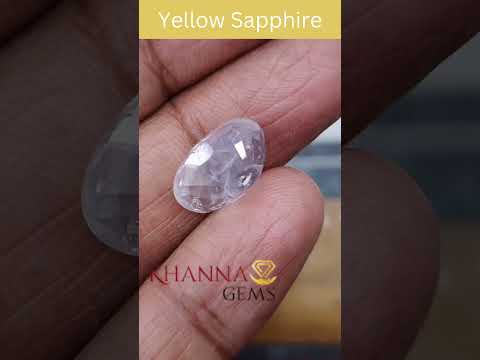 7.13/CT Natural yellow sapphire with Govt Lab Certificate-45510