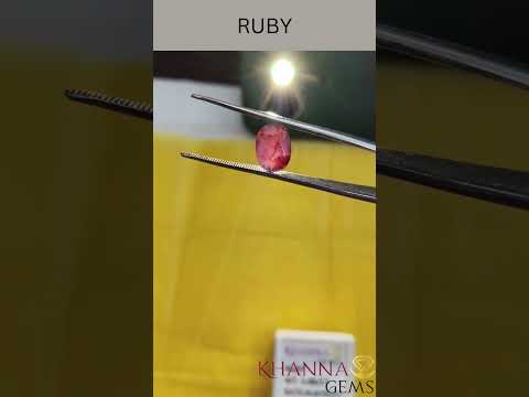 3.88/CT Natural Mozambique Ruby with Govt. Lab Certificate-34410