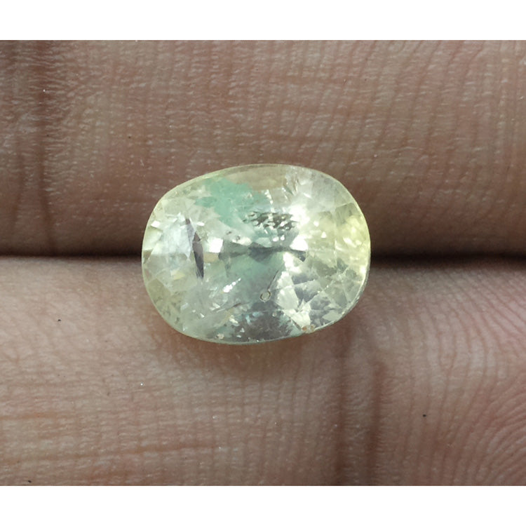 4.54/CT Natural yellow sapphire with Govt Lab Certificate-YELSA9A