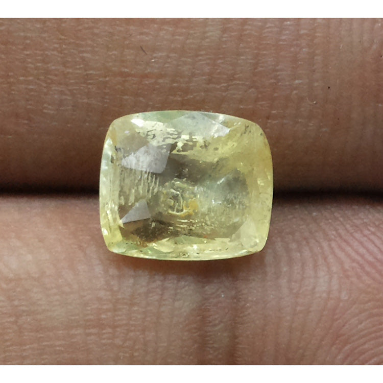 3.17 Ratti Natural yellow sapphire with Govt Lab Certificate-(YELSA9T)