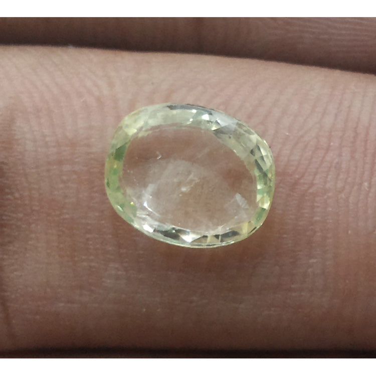 2.86/CT Natural Yellow Sapphire with Govt Lab Certificate-(YELSA9W)