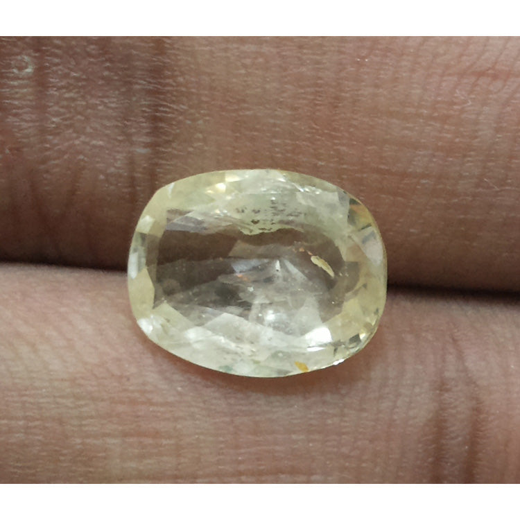 5.68  Ratti Natural yellow sapphire with Govt Lab Certificate-(15000)