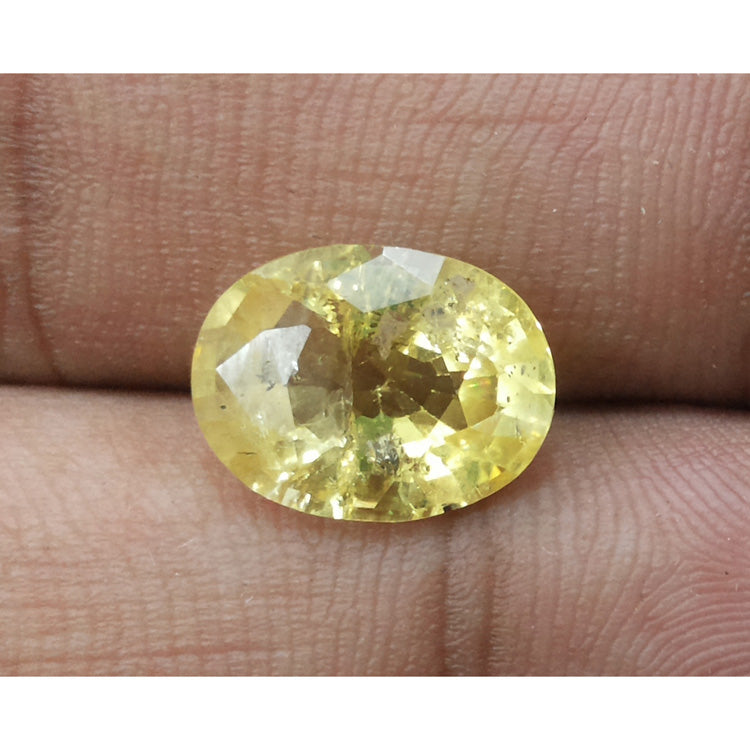 5.49 Ratti Natural yellow sapphire with Govt Lab Certificate-(15000)