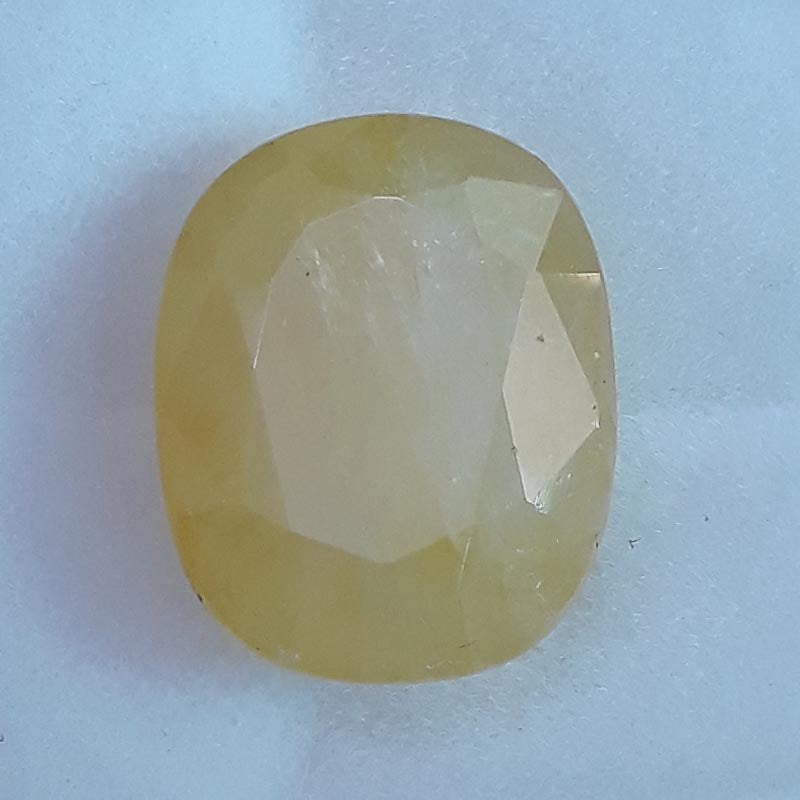 13.42 Ratti  Natural yellow sapphire with Govt Lab Certificate-(4551)