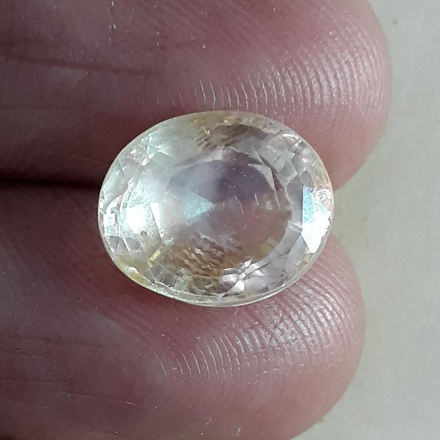 7.15/CT Natural Yellow Sapphire with Govt Lab Certificate-56610