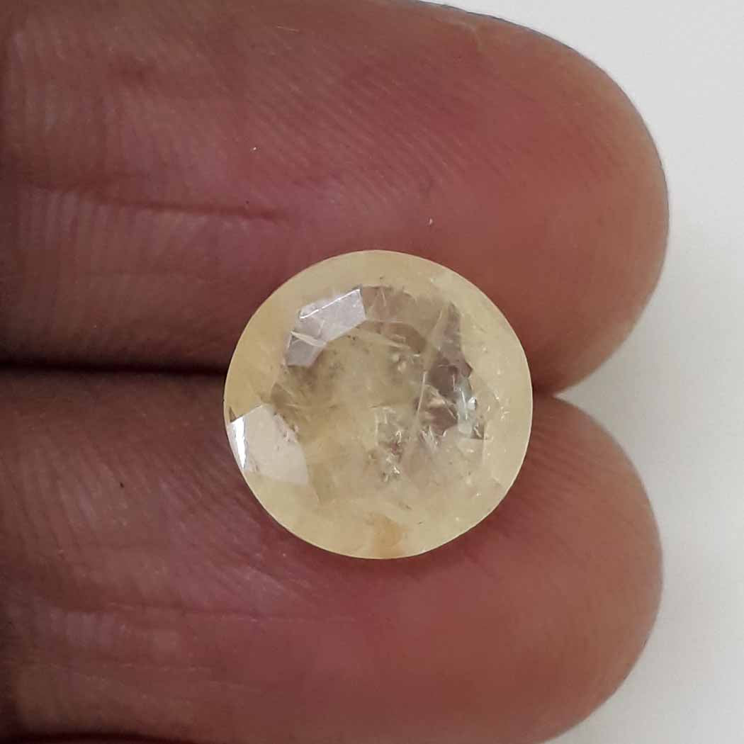 5.10 Ratti  Natural yellow sapphire with Govt Lab Certificate-(6771)