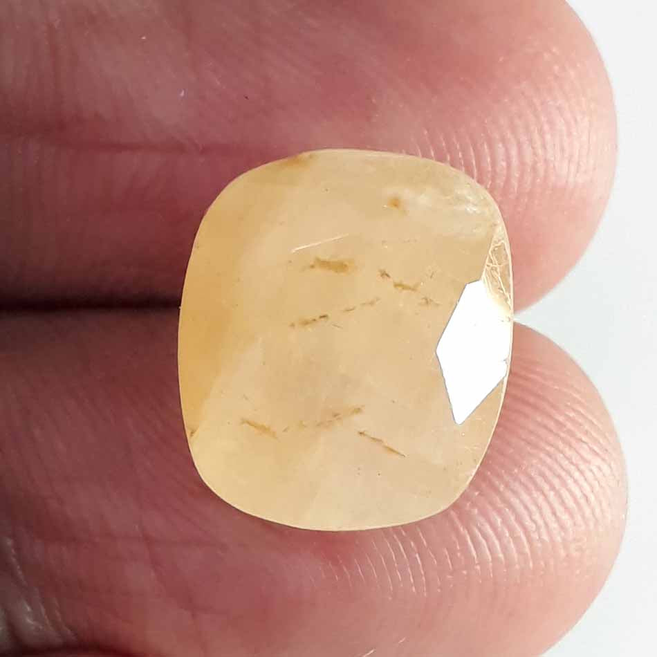 10.81 Ratti  Natural yellow sapphire with Govt Lab Certificate-(1221)