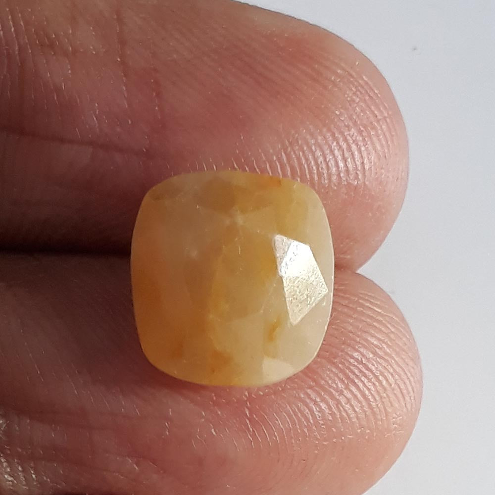 7.27 Ratti  yellow sapphire with Govt Lab Certificate-(1221)