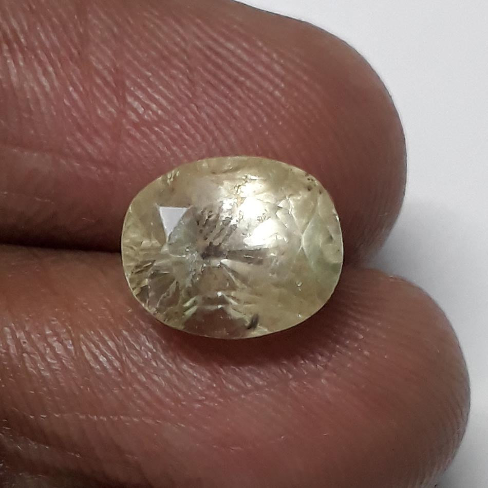 4.99/CT Yellow Sapphire with Govt Lab Certificate-(YELSA9W)