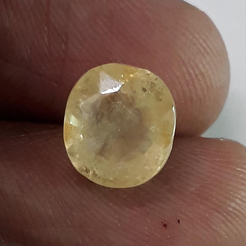 5.32 Ratti  Natural yellow sapphire with Govt Lab Certificate