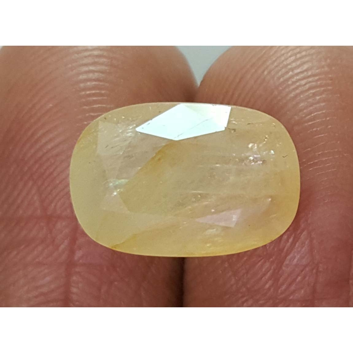 8.28 Ratti  Natural yellow sapphire with Govt Lab Certificate-(4551)