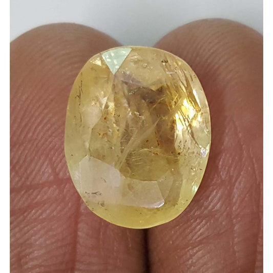 9.64/CT Natural Ceylonese Pukhraj with Govt Lab Certificate-6771